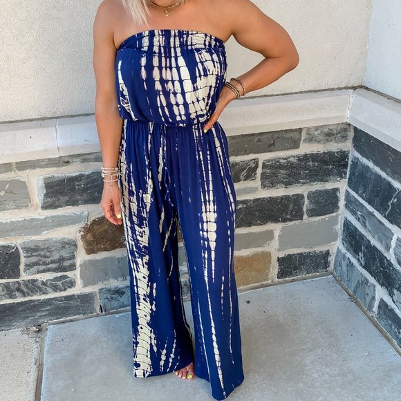 High Tide Off The Shoulder Jumpsuit - Picture 4 of 7